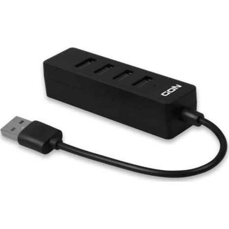 Hub 4.2 USB 2.0 NOD Work 4 θυρών Μαύρο